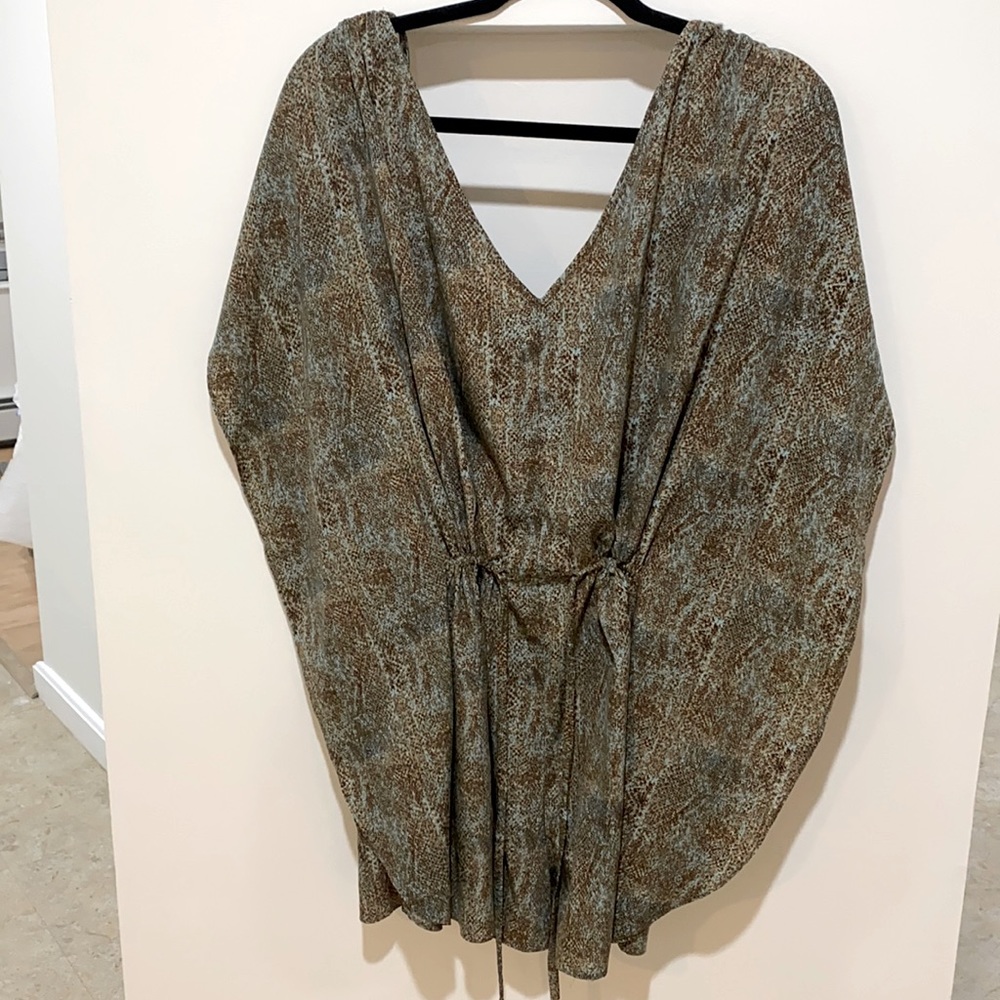 Brown/greenish snakeskin romper